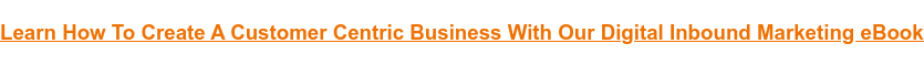 Learn How To Create A Customer Centric Business With Our Digital Inbound Marketing eBook