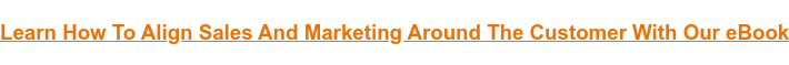 Learn How To Align Sales And Marketing Around The Customer With Our eBook