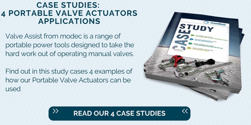 Cas studies : 4 portable valve actuators applications
