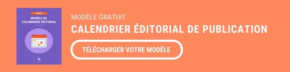 CTA Intermédiaire : Télécharger un modèle de calendrier éditorial du publication