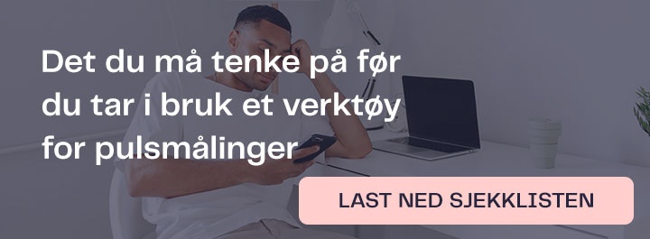 Det du må tenke på før du tar i bruk et verktøy for pulsmålinger - Last ned sjekklisten