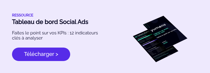 RESSOURCE Tableau de bord Social Ads &nbsp; Faites le point sur vos KPIs : 12 indicateurs clés à analyser &nbsp;