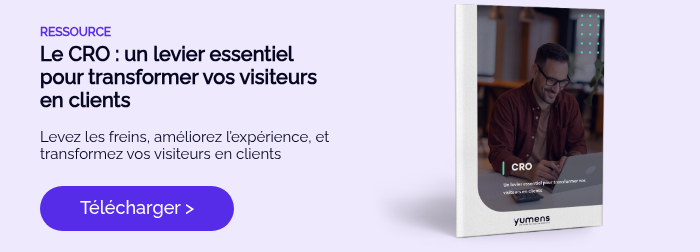 RESSOURCE Le CRO : un levier essentiel pour transformer vos visiteurs en clients &nbsp; Levez les freins, améliorez l’expérience, et transformez vos visiteurs en clients &nbsp;