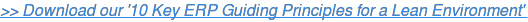 >> Download our '10 Key ERP Guiding Principles for a Lean Environment'