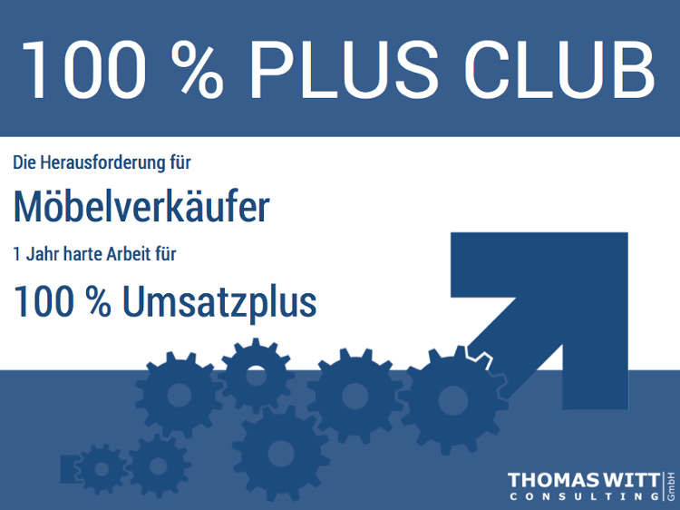 100 Prozent Club für Möbelverkäufer