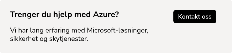 Trenger du hjelp med Azure?