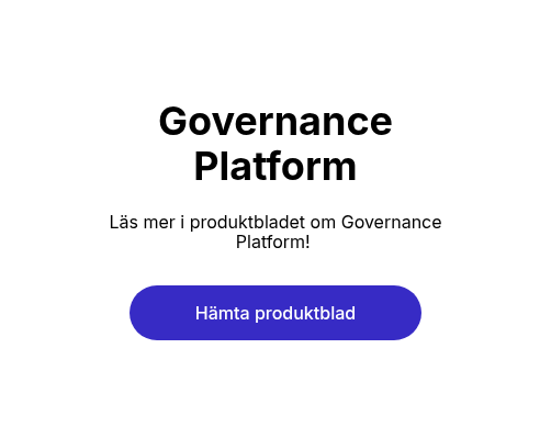 Governance Platform