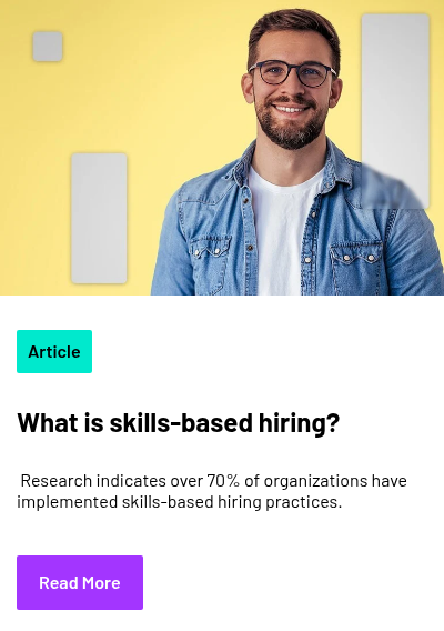 A person wearing a denim jacket over a t-shirt, with four rectangular shapes of varying sizes positioned around them.