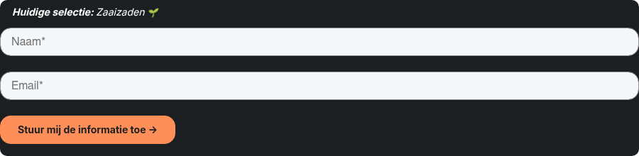 &nbsp; &nbsp;&nbsp; &nbsp;Huidige selectie: Zaaizaden ��