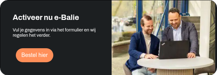Activeer nu e-Balie &nbsp; Vul je gegevens in via het formulier en wij regelen het verder. &nbsp;