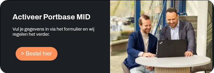 Activeer Portbase MID &nbsp; Vul je gegevens in via het formulier en wij regelen het verder. &nbsp;