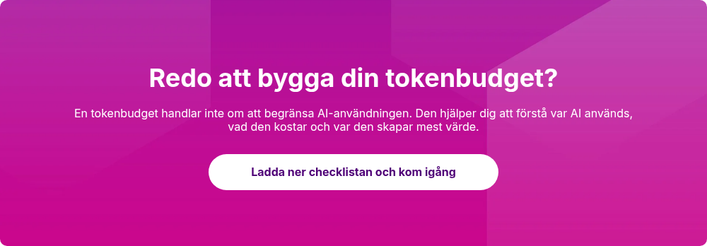 Redo att bygga din tokenbudget?
