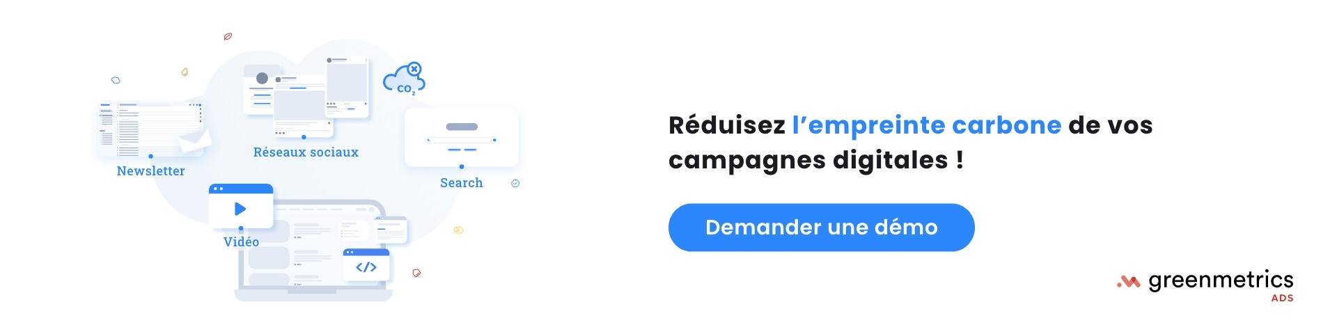 Réduire empreinte carbone publicités digitales demander démo