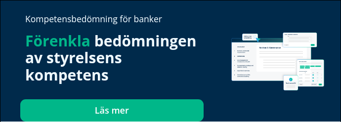 &nbsp; Kompetensbedömning för banker &nbsp; Förenkla&nbsp;bedömningen av styrelsens kompetens &nbsp;