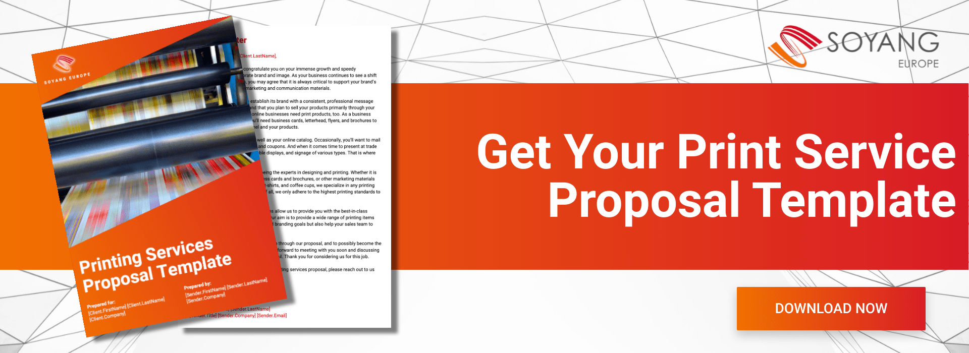 Print Services Proposal Template CTA