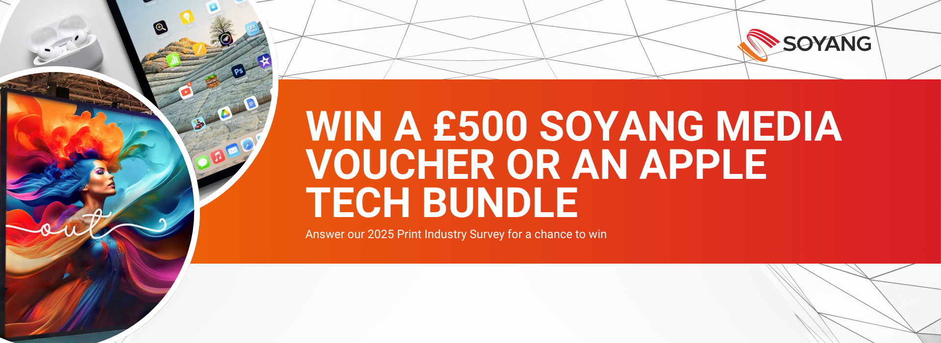 Win a £500 soyang media voucher or an apple tech bundle