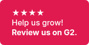 <p style="line-height: 1.25; text-align: left;">★★★★<br>Help us grow!</p>
<p style="font-weight: bold; line-height: 1.25; text-align: left;">Review us on G2.</p>