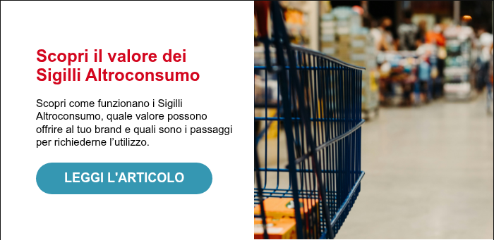 Scopri il valore dei Sigilli Altroconsumo &nbsp; Scopri come funzionano i Sigilli Altroconsumo, quale valore possono offrire al tuo brand e quali sono i passaggi per richiederne l’utilizzo.