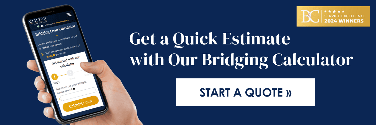 bridging loan calculator banner