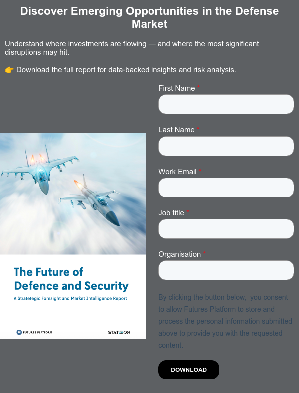 Discover Emerging Opportunities in the Defense Market Understand where investments are flowing — and where the most significant disruptions may hit. �� Download the full report for data-backed insights and risk analysis.