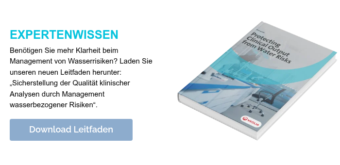 EXPERTENWISSEN Benötigen Sie mehr Klarheit beim Management von Wasserrisiken? Laden Sie unseren neuen Leitfaden herunter: „Sicherstellung der Qualität klinischer Analysen durch Management wasserbezogener Risiken“. &nbsp;