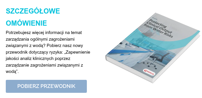 SZCZEGÓŁOWE OMÓWIENIE Potrzebujesz więcej informacji na temat zarządzania ogólnymi zagrożeniami związanymi z wodą? Pobierz nasz nowy przewodnik dotyczący ryzyka: „Zapewnienie jakości analiz klinicznych poprzez zarządzanie zagrożeniami związanymi z wodą”. &nbsp;