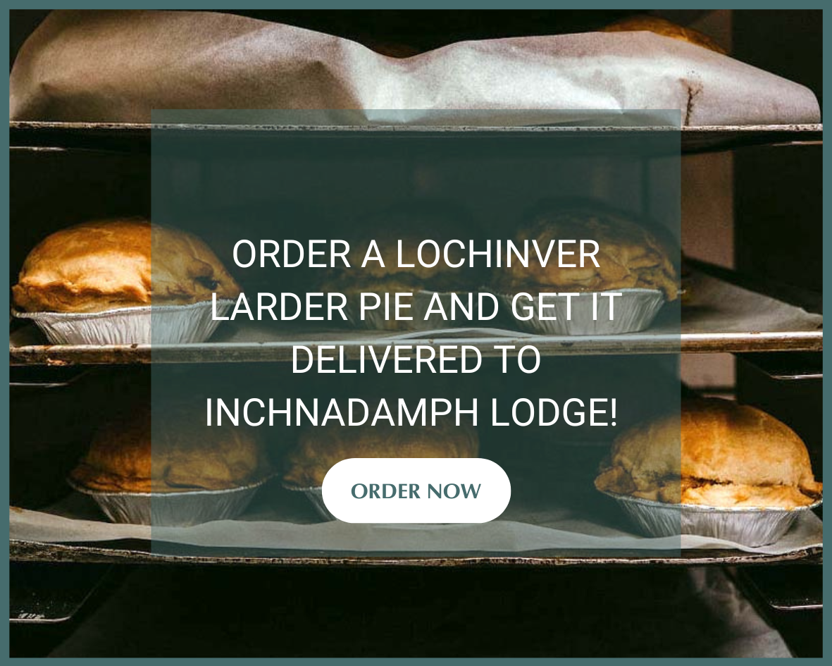 Introducing Lochinver Larder pies at Inchnadamph!