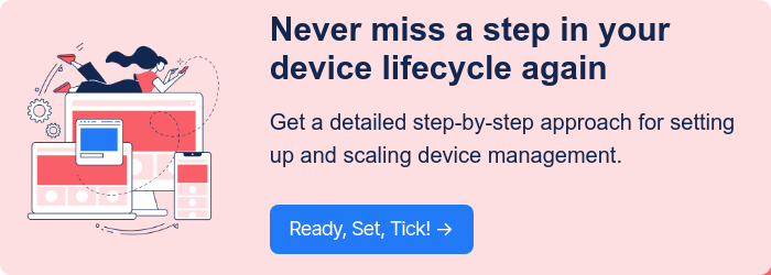 illustration icons - woman browsing on all devices
