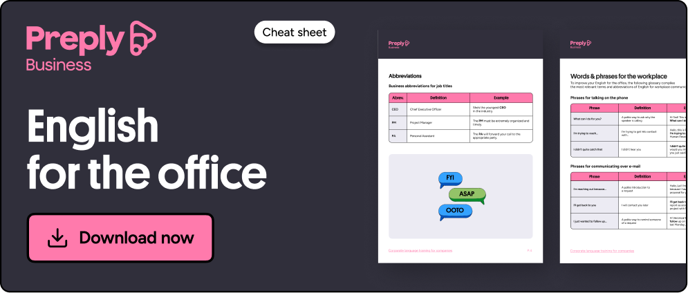 English for the Office: 15 Phrases to Navigate the Workplace - Preply  Business