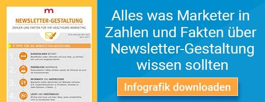 Infografik CTA e-Mail Marketing im Gesundheitswesen
