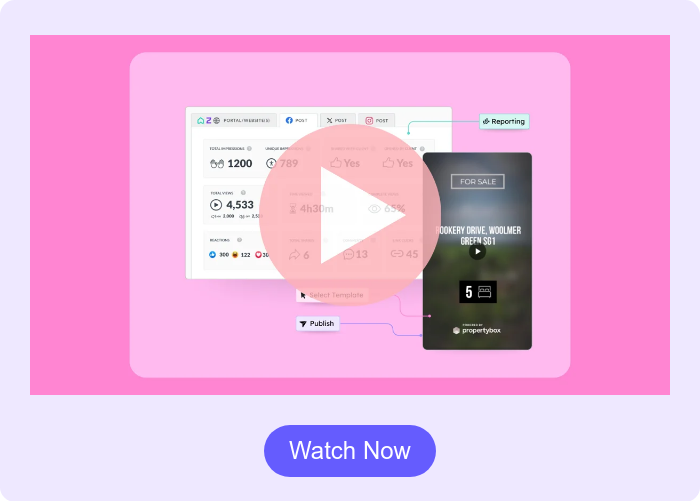 Using Social Media to Market Your Properties Webinar Play - PropertyBox 