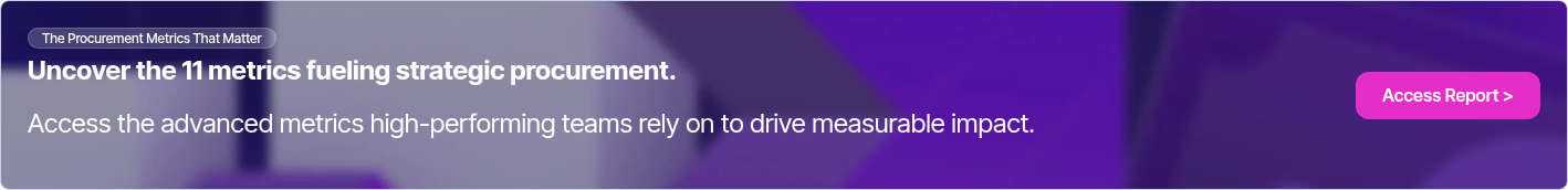 The Procurement Metrics That Matter