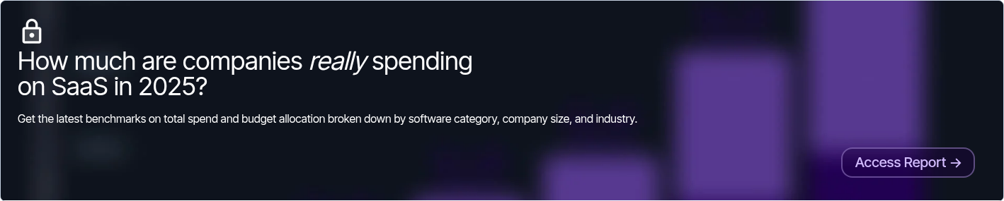 How much are companies really spending on SaaS in 2025?   Get the latest benchmarks on total spend and budget allocation broken down by software category, company size, and industry.