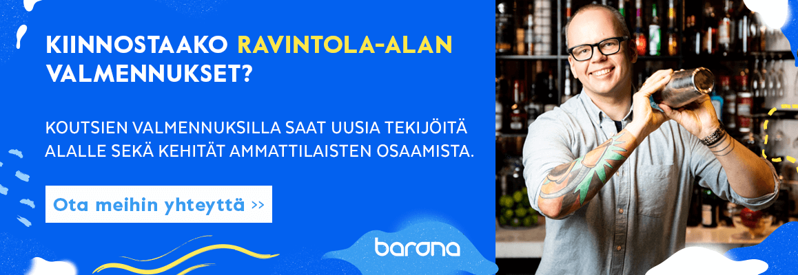 Ravintola-alan valmennukset