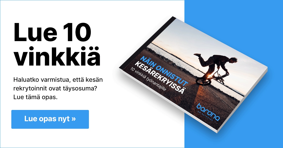 Lue opas: Näin onnistut kesärekryissä