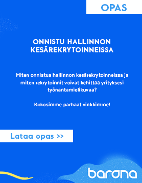 OPAS: onnistu hallinnon kesärekrytoinneissa