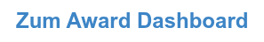 Zum Award Dashboard