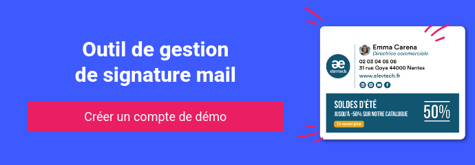 Outil de gestion de signature mail