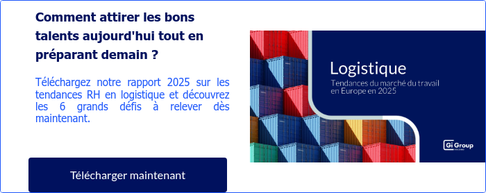 Comment attirer les bons talents aujourd'hui tout en préparant demain ?   Téléchargez notre rapport 2025 sur les tendances RH en logistique et découvrez les 6 grands défis à relever dès maintenant.  