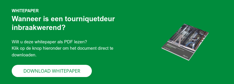 WHITEPAPER Wanneer is een tourniquetdeur inbraakwerend?   Wilt u deze whitepaper als PDF lezen? Klik op de knop hieronder om het document direct te downloaden.  