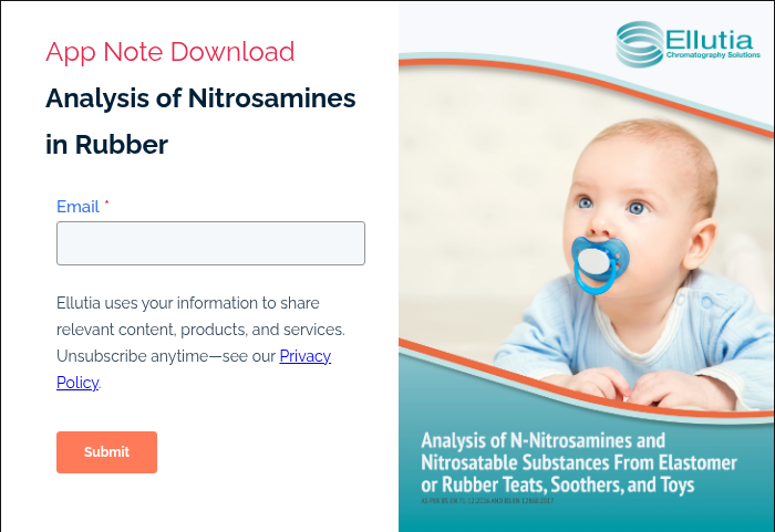 App Note Download Analysis of Nitrosamines in Rubber