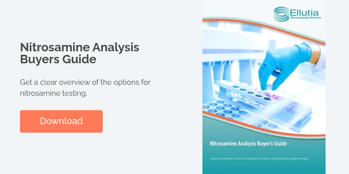 Nitrosamine Analysis Buyers Guide   Get a clear overview of the options for nitrosamine testing.  