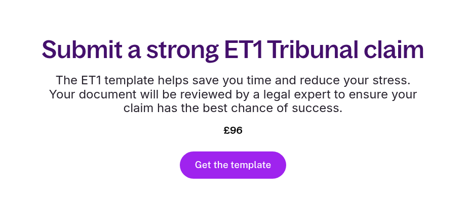 Submit a strong ET1 Tribunal claim