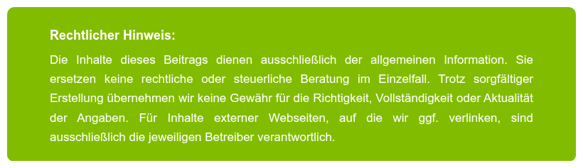 Rechtlicher Hinweis: