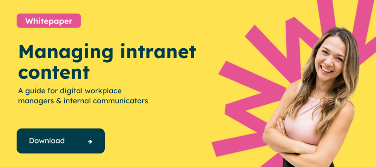 EN - Whitepaper : Managing Intranet Content