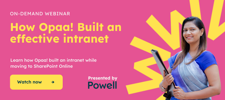 EN - Webinar : Opaa! Building an Effective Intranet