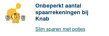 Onbeperkt aantal spaarrekeningen bij Knab  Slim sparen met potjes
