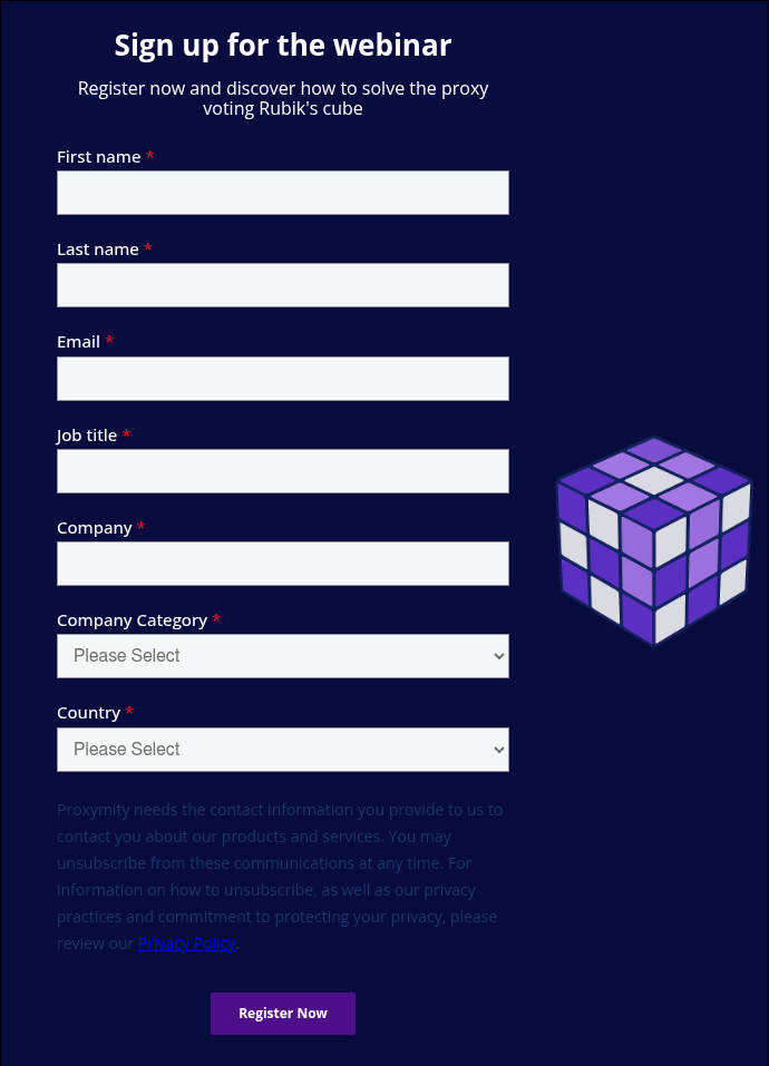 Sign up for the webinar