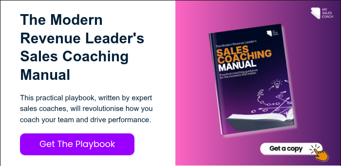 The Modern Revenue Leader's Sales Coaching Manual &nbsp; This practical playbook, written by expert sales coaches, will revolutionise how you coach your team and drive performance. &nbsp;