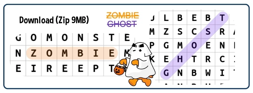 Download button for Sumdog's Halloween wordsearch worksheet pack